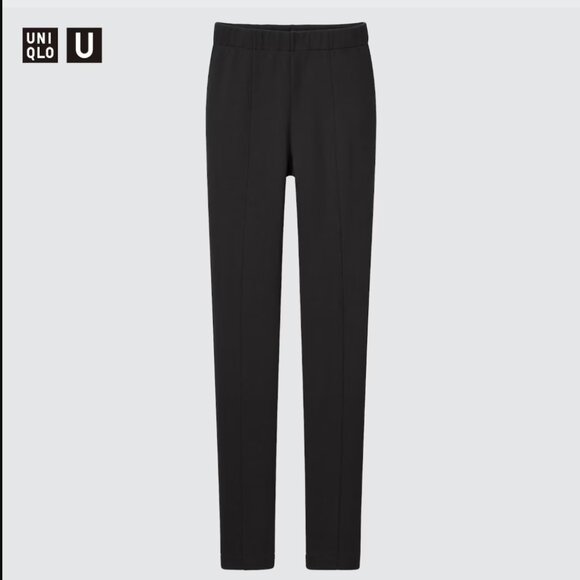 Uniqlo - U Sweat Pleated Leggings Pants 443247 | Large | Black - Picture 1 of 9